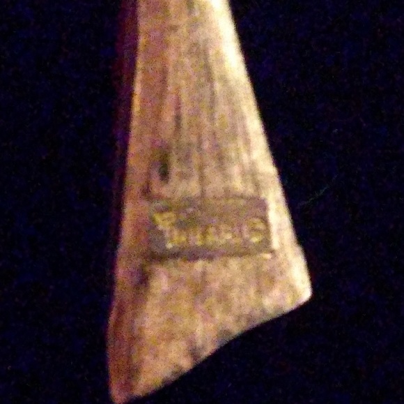 c1960s Crown Trifari Mod Deep Red & Gold Pendant Necklace - Picture 4 of 8